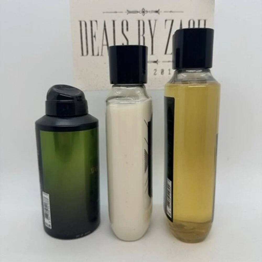 Bath & Body Works Men's Collection Woodlands Full Size 3 Piece Gift Set - NEW!